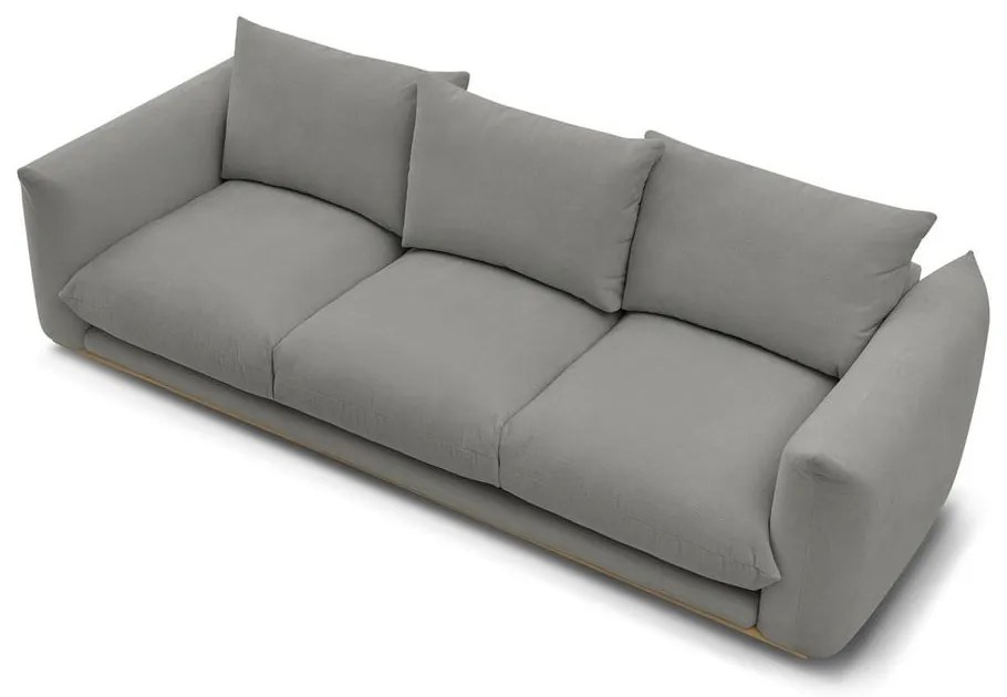 Szürke kanapé 265 cm Ernest – Bobochic Paris