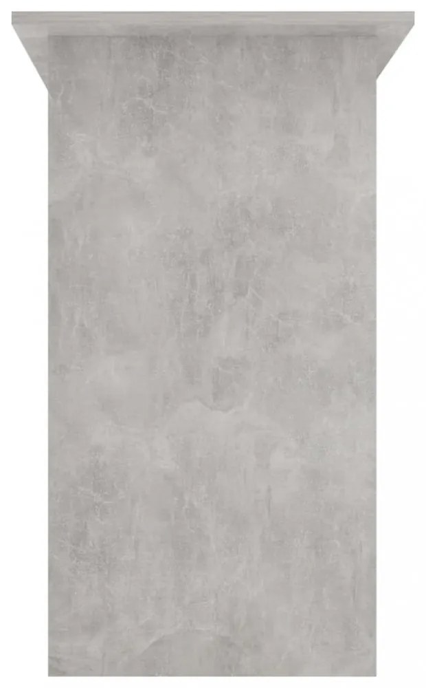betonszürke szerelt fa íróasztal 80 x 45 x 74 cm