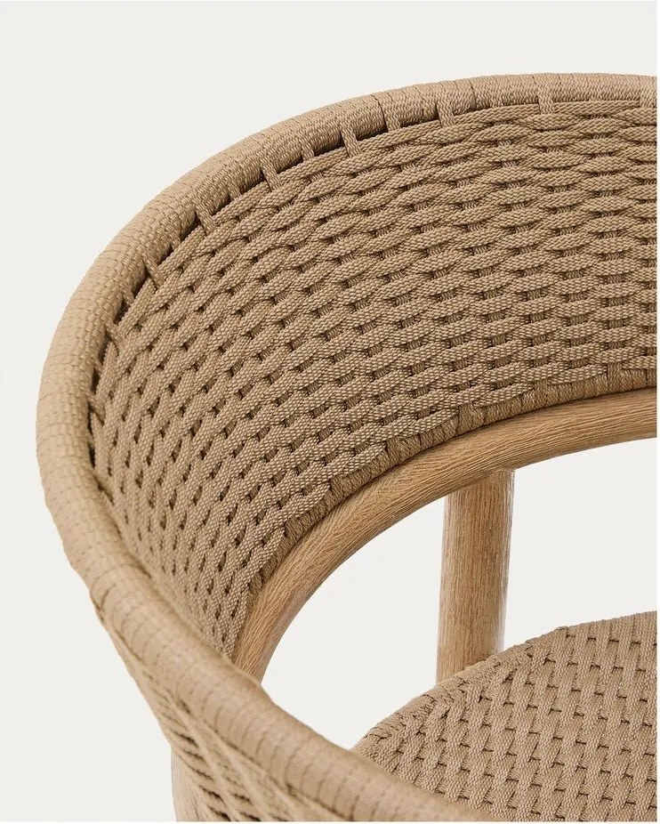 Natúr színű tömörfa kerti szék Arinella – Kave Home