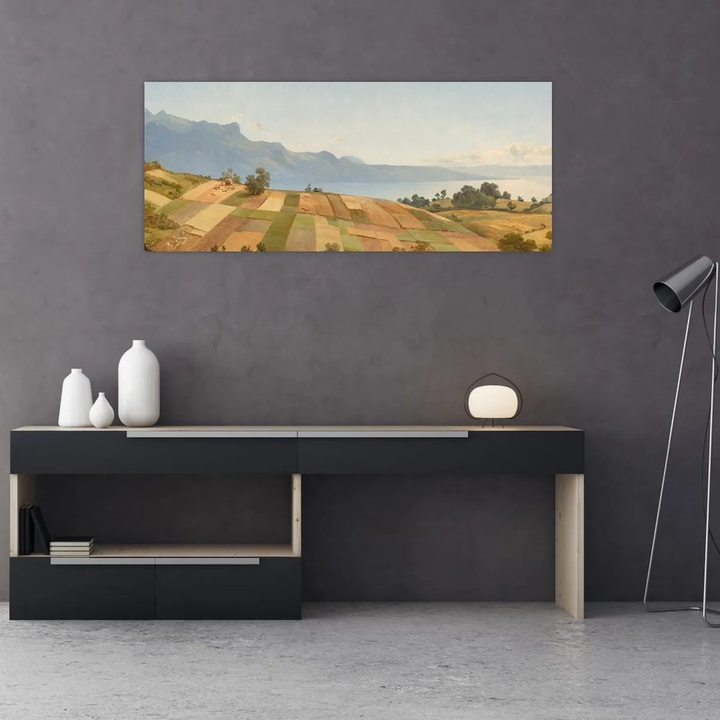 Kép - Alexandre Calame, Swiss Landscape, reprodukciók (120x50 cm)