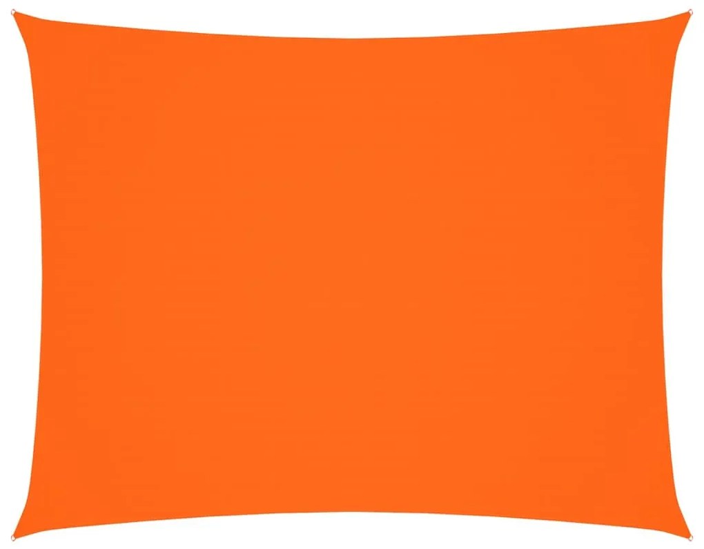 narancssárga téglalap alakú oxford-szövet napvitorla 4 x 5 m