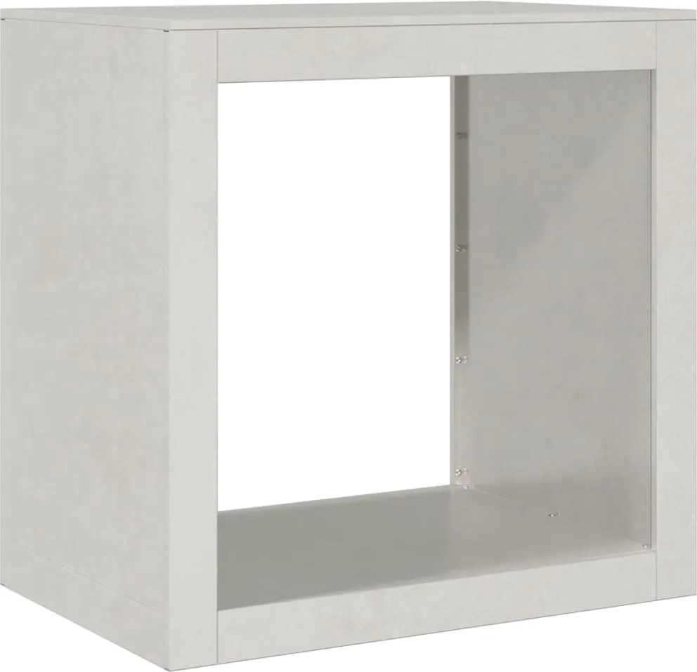 vidaXL rozsdamentes acél tűzifatároló 60 x 40 x 60 cm