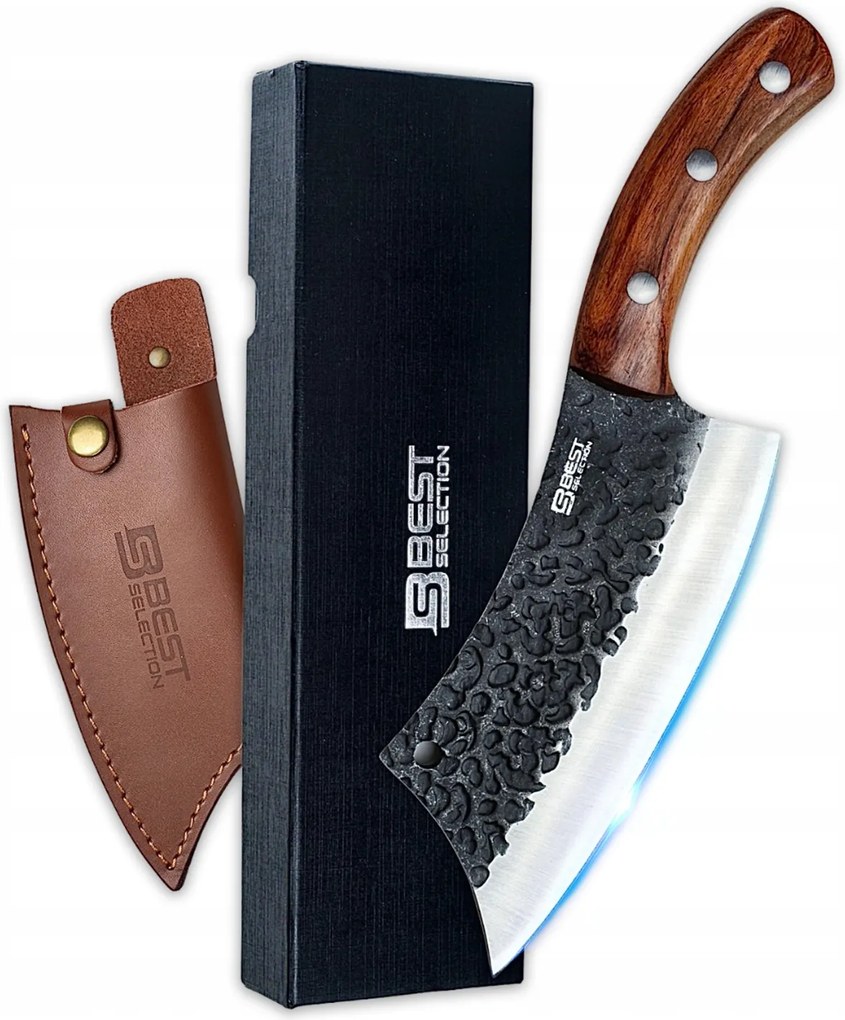 Éles Japán Szakácskés Húshoz, Csontokhoz, Halakhoz Rozsdamentes Acél Tartóval