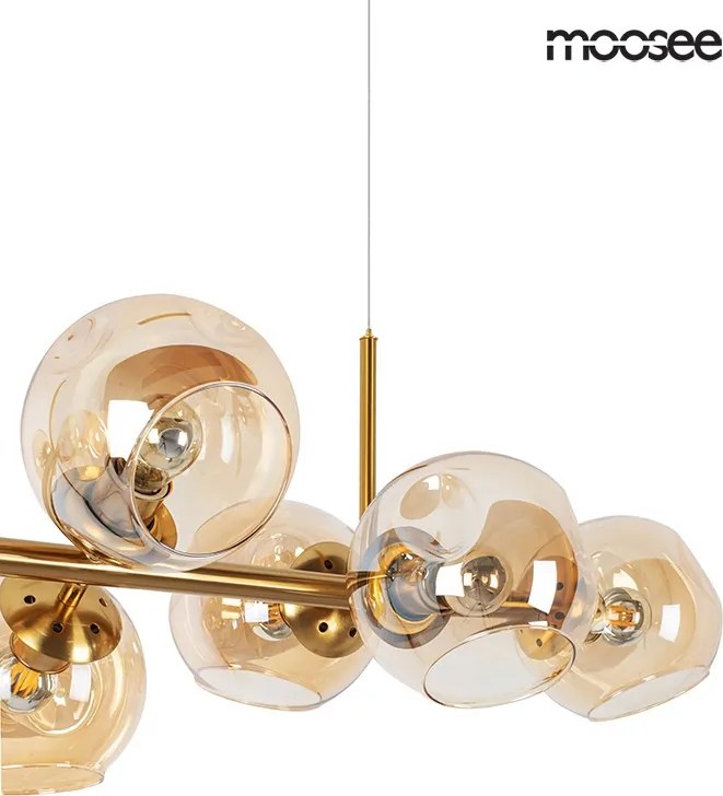 King Home MOOSEE ROMEO GOLD MSE010100171 Függőlámpa 8x40W/E27 IP20