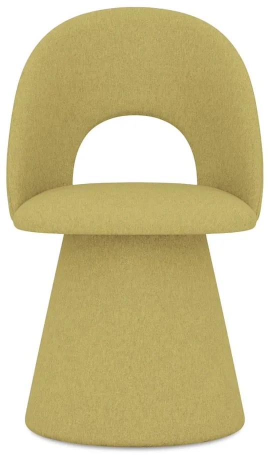 Sárga kárpitozott étkezőfotel Kalo – Makamii