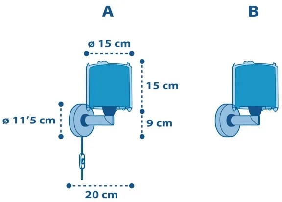 Dalber 41349 - Gyermek fali lámpa PLANETS 1xE27/60W/230V