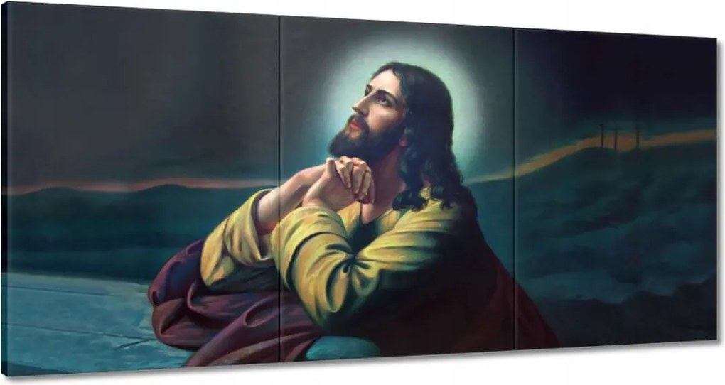 Vászonkép 60x30 Ima a kertben Jézus
