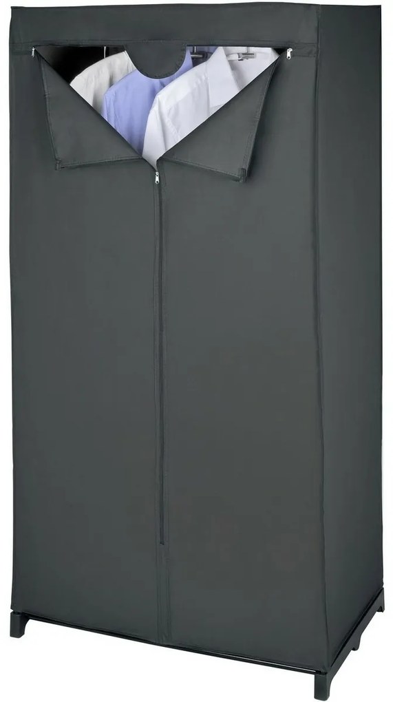 Wenko Összecsukható szekrény PEVA fóliából DeepBlack , 150 x 50 x 75 cm