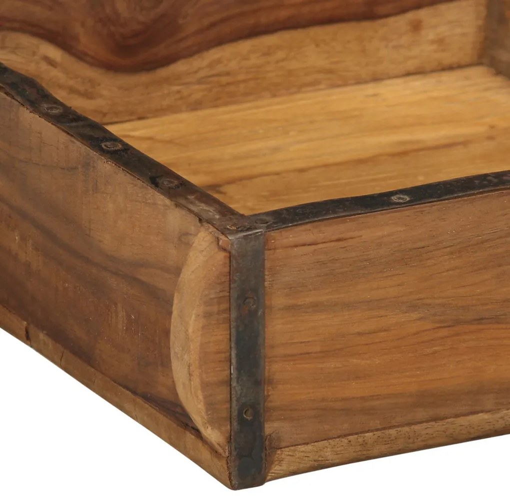 Tálcák 4 db 31x29x10 cm Tömbfa Újrahasznosított