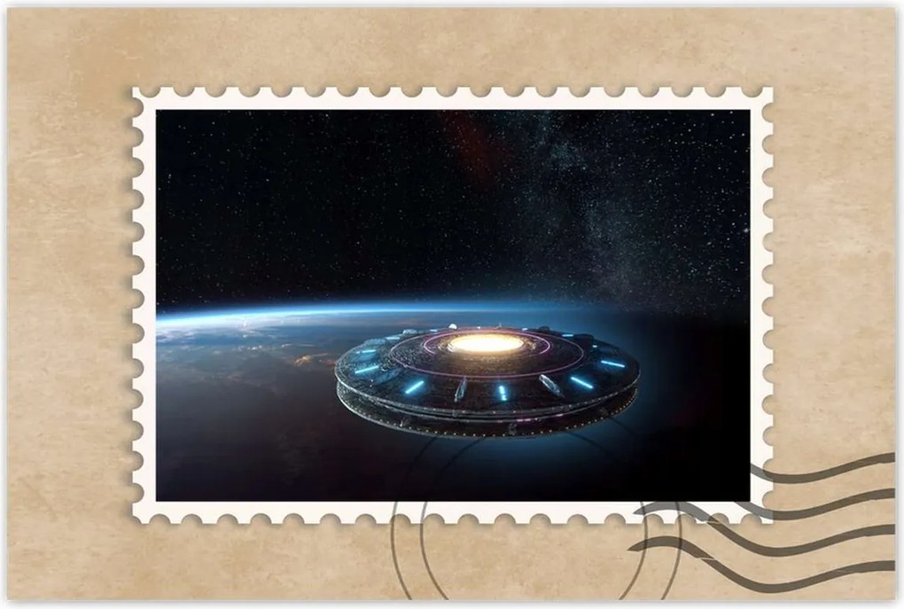 Poszterek 120x80 UFO-k repülnek a Föld felett