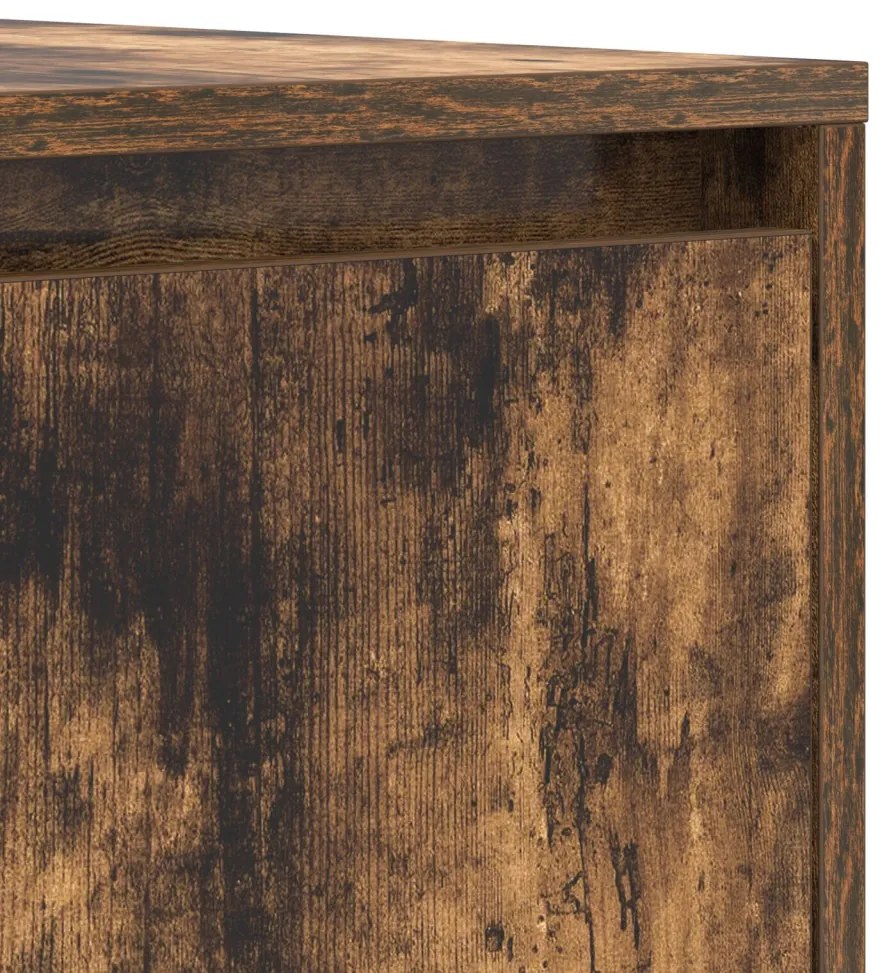 Füstölt tölgy oldalszekrény 120x41x75 cm Mérnöki fa