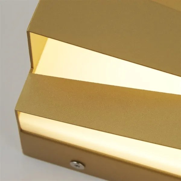 Searchlight 86410GO - LED fali lámpatest SECTION LED/18W/230V aranyszínű