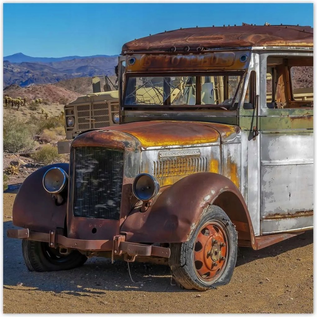 Poszterek 30x30 Amerikai busz