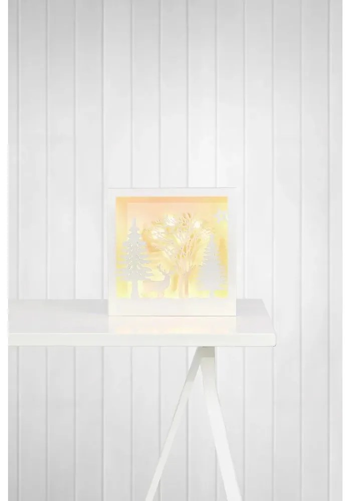 Fehér karácsonyi fénydekoráció Folkabo – Markslöjd