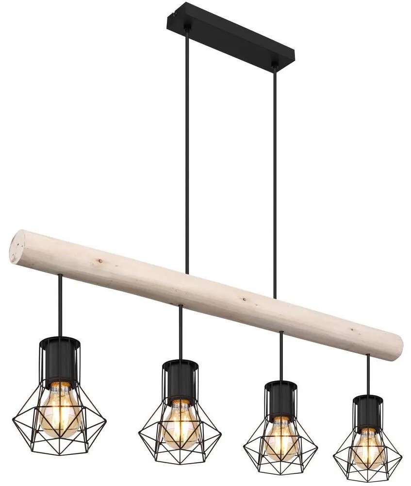 Globo 54017-4H3 - Csillár zsinóron PRISKA 4xE27/40W/230V