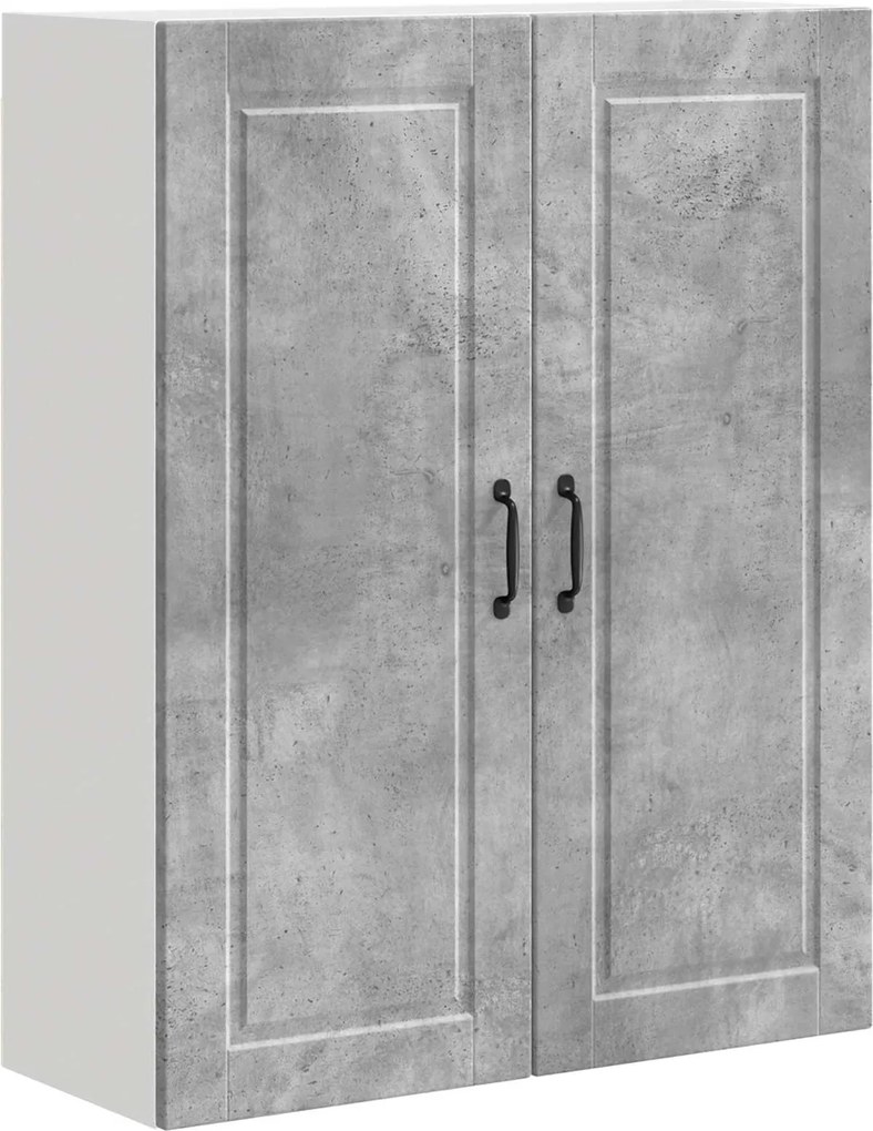 vidaXL Konyhaszekrény polcokkal Beton Szürke 80 x 31 x 100 cm Faanyag