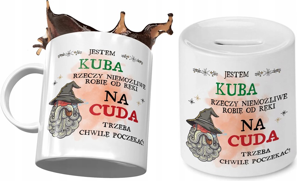 Kuba Bögre Ajándék persely szett fényképes nyomtatással