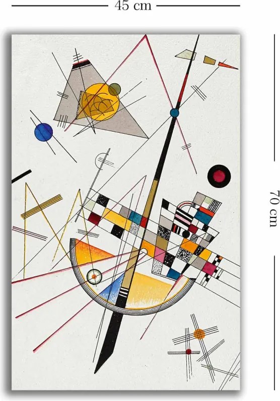 4570KANDINSKY034 Kandinsky vászonkép, 45 x 70 cm