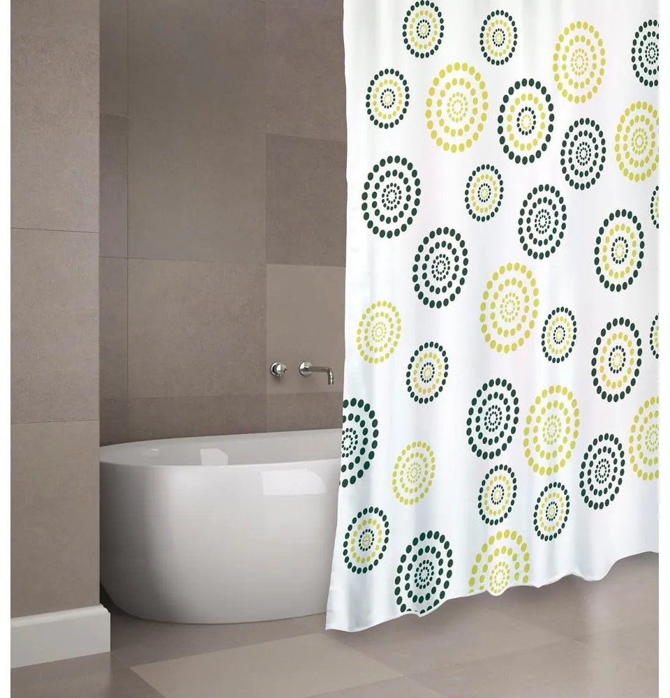 Zuhanyfüggöny 180x200 cm Dots – MSV