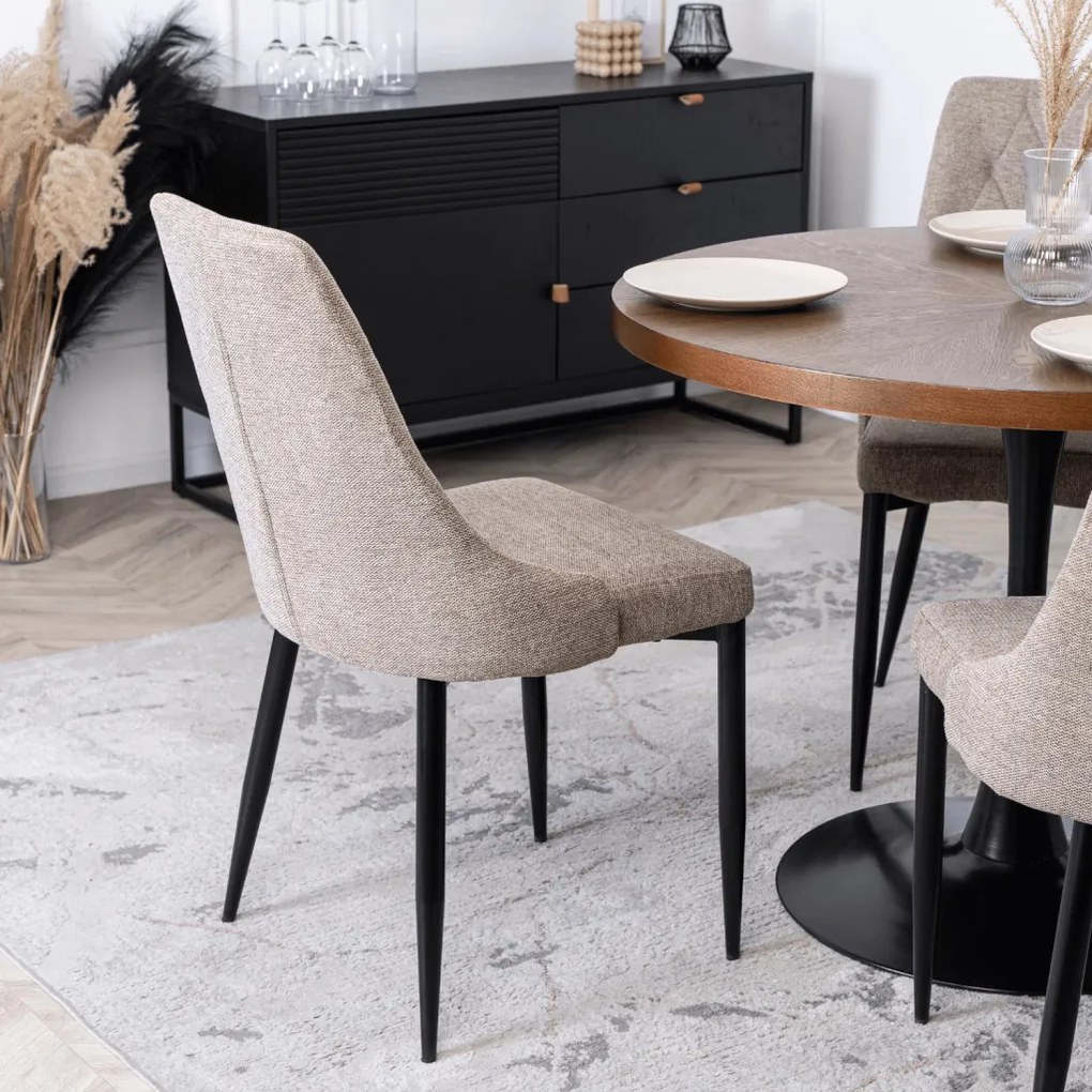 Sötét Bézs Szövet Étkezőszék. CORK 2