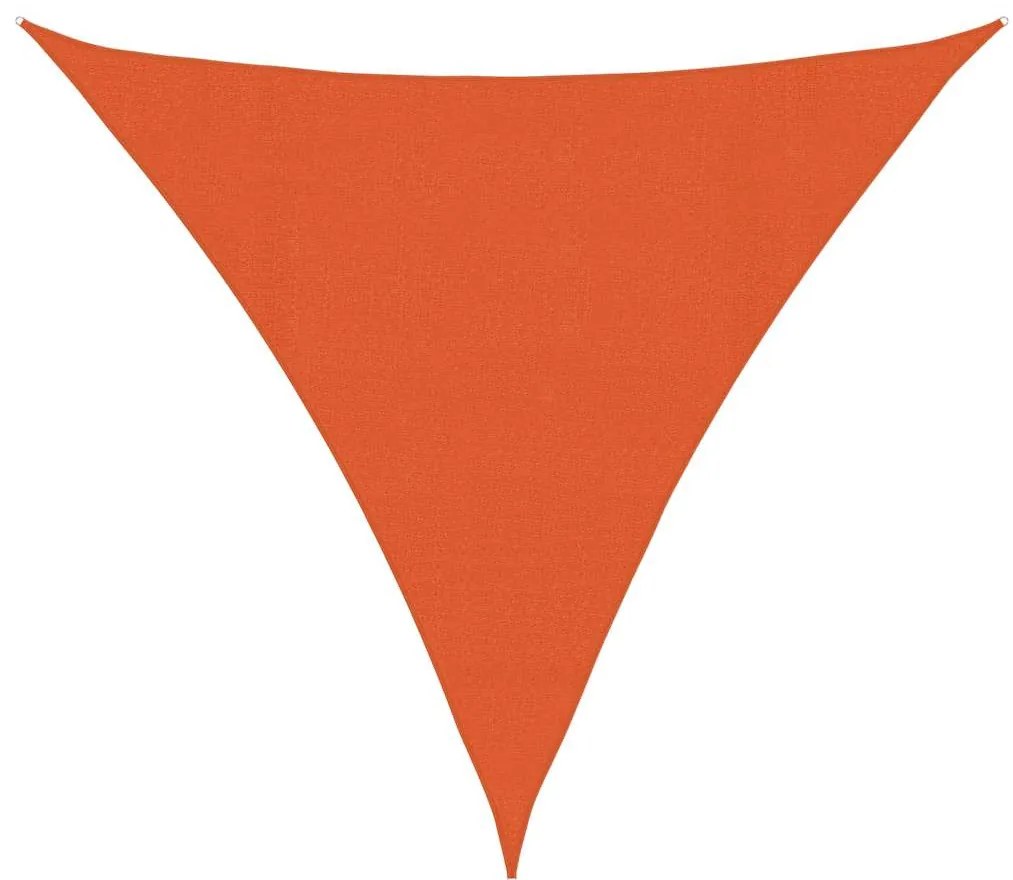 háromszög alakú HDPE napvitorla 160 g/m² 4,5x4,5x4,5 m