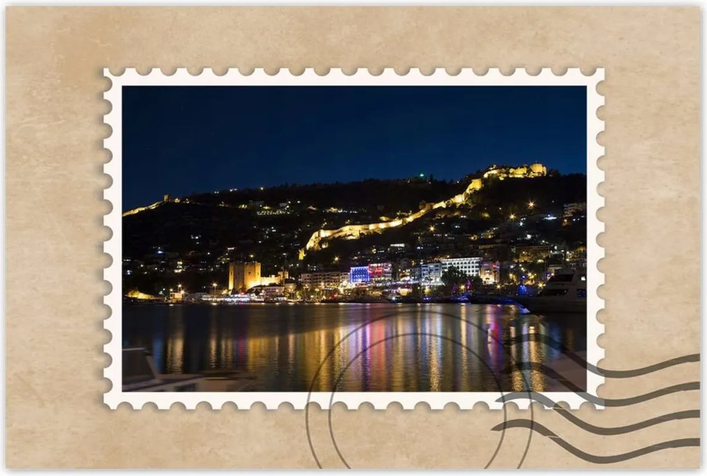 Poszterek 90x60 Antalya éjszaka Kirándulás