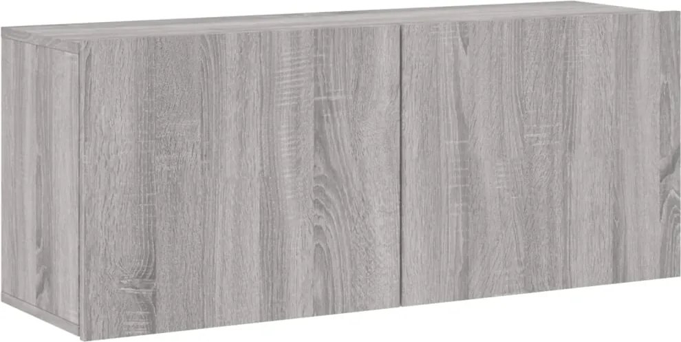 vidaXL szürke sonoma színű falra szerelhető TV-szekrény 100x30x41 cm