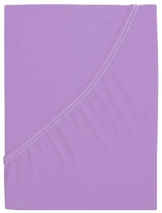 Jersey lepedő kiságyba EXCLUSIVE 60x120 cm lila