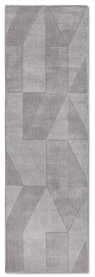 Szürke kézi szövésű gyapjú futószőnyeg 80x250 cm Ursule – Villeroy&amp;Boch