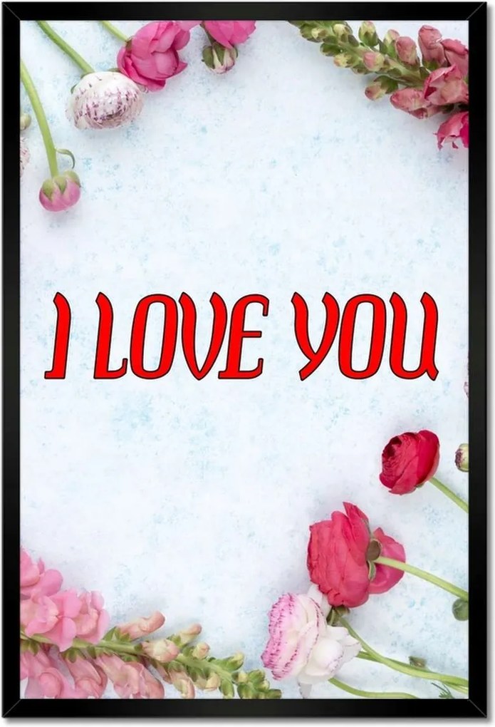 Poszterek keretben 40x60 Nőnap Ajándék Love