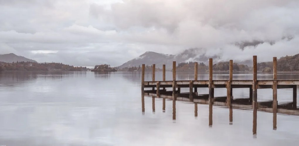 Poszter 91,3x44,5cm Móló Derwentwaterben, Assaf Frank