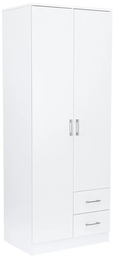 Miami gardróbszekrény 80x205 cm fehér-fehér