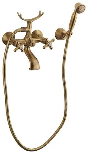 Kád csaptelep Paffoni Ricordi zuhanyszettel együtt 150 mm Bronz IR023BR