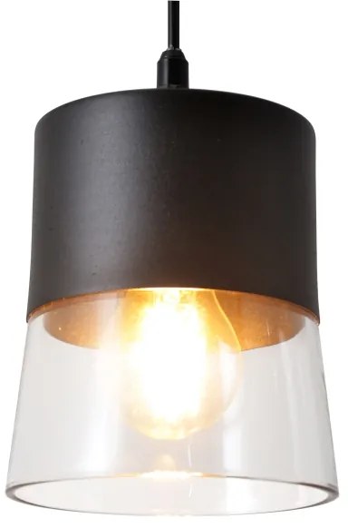 Csillár zsinóron FERGIE 1xE27/15W/230V fekete