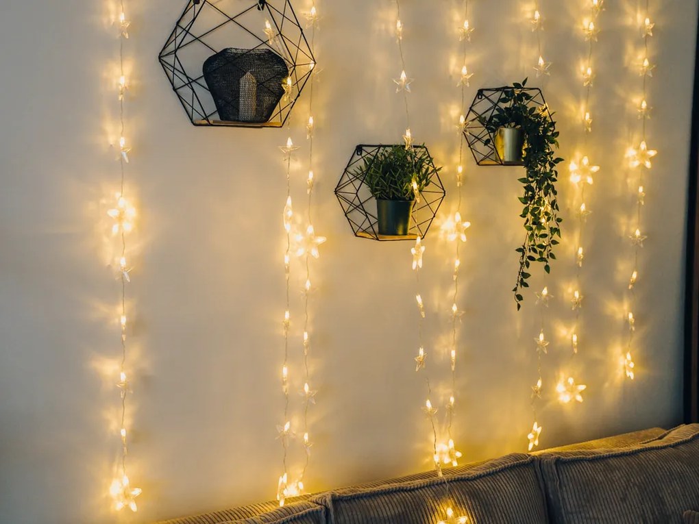 LED fényfüzér STARS 200 cm