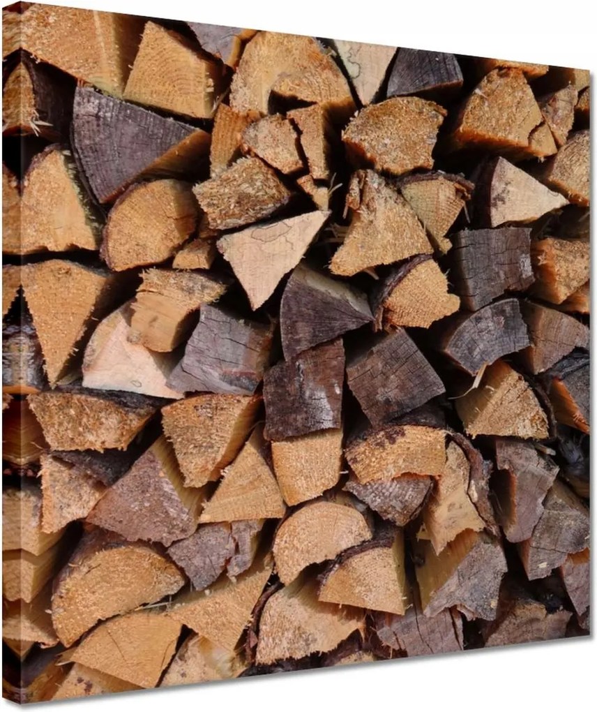 Vászonkép 30x30 Fa a kandallóhoz