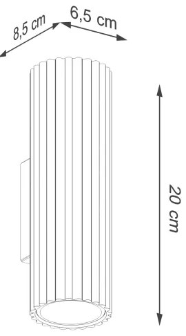 Brilagi - LED fali lámpa CRESTO 2xGU10/10W/230V 20 cm krémszínű