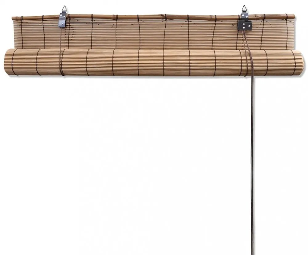 2 db barna bambusz redőny 150 x 220 cm