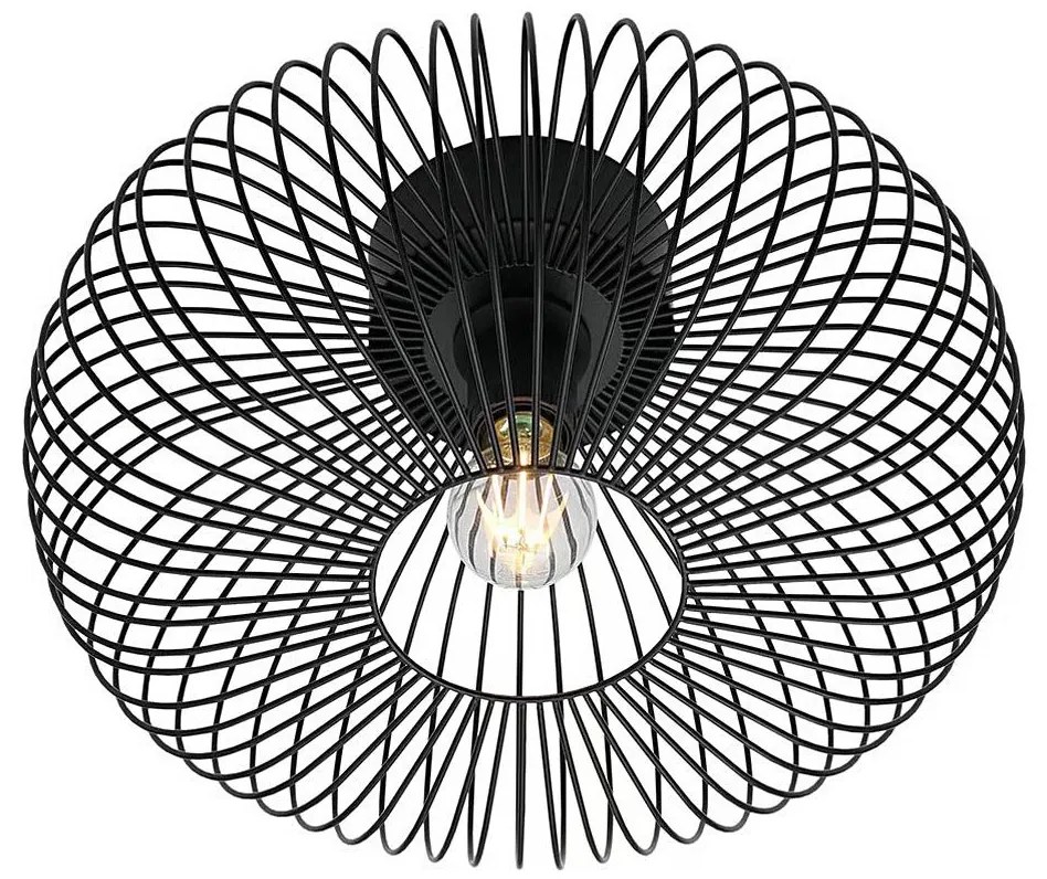 Nordlux - Mennyezeti lámpa BERONI 1xE27/60W/230V átm. 40,3 cm fekete