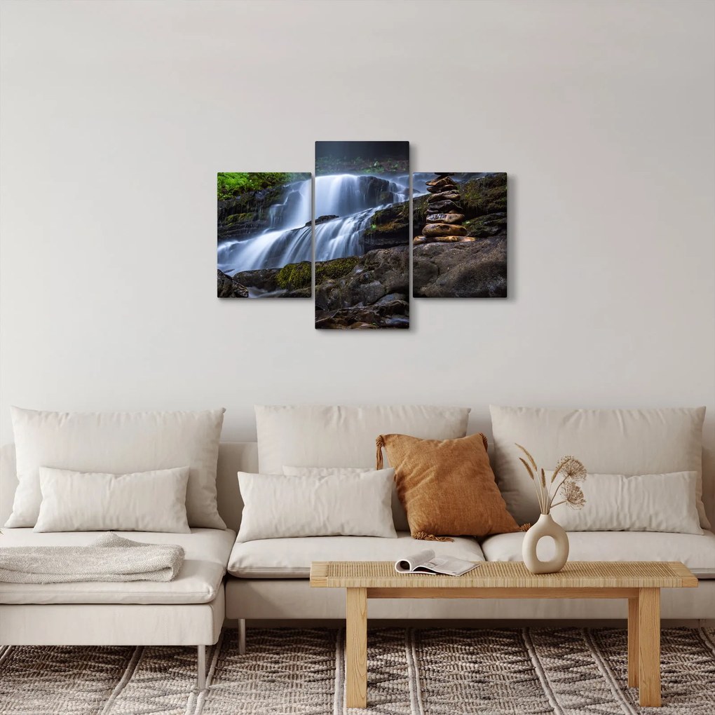 Egy vízesés képe (90x60 cm)