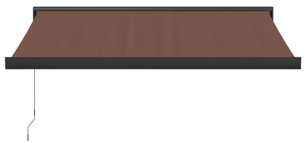 barna kézzel kihúzható napellenző 350 x 250 cm