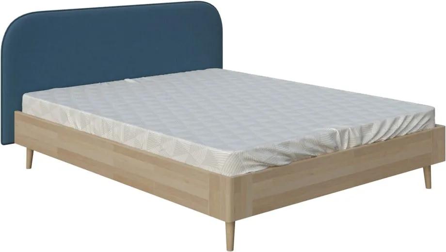 Lagom Plain Wood kék kétszemélyes ágy, 180 x 200 cm - AzAlvásért