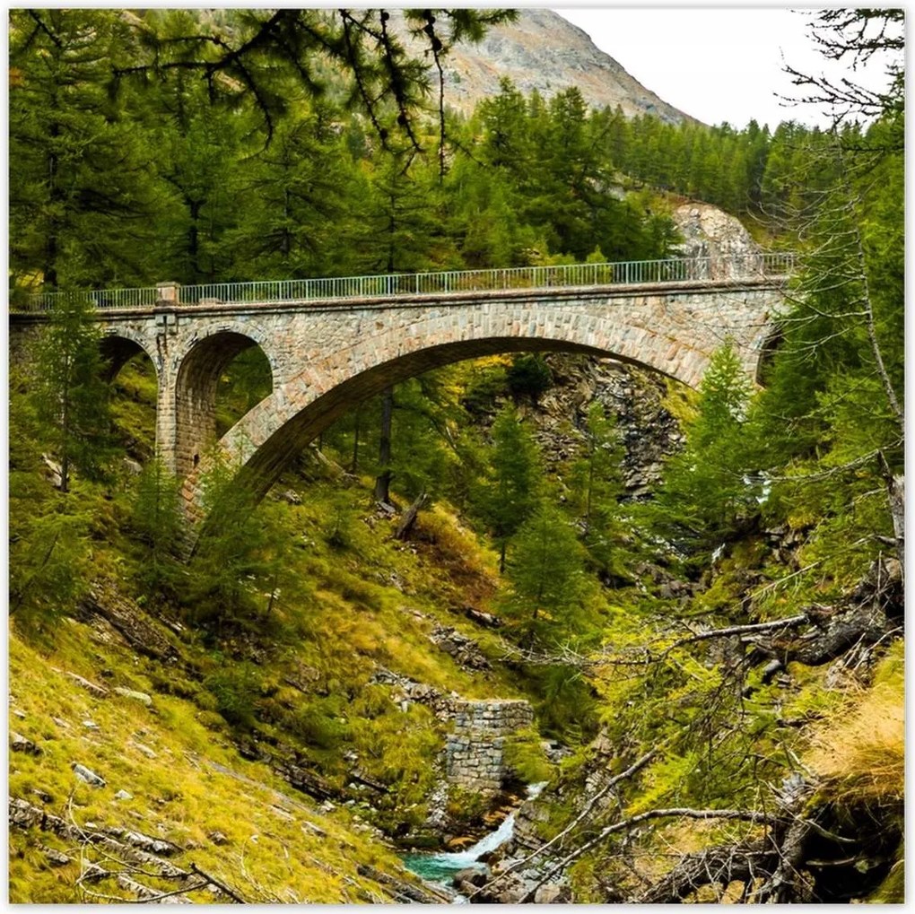 Poszterek 100x100 Híd Tájkép