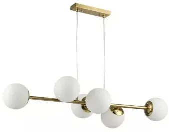 Bali 120 cm-es arany színű függesztett mennyezeti lámpa E27-es foglalattal