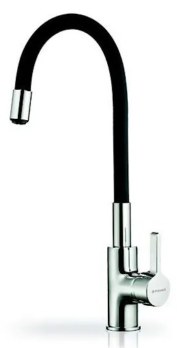 Pyramis 90919638 - FLESSI fekete mosogató csaptelep flexibilis karos