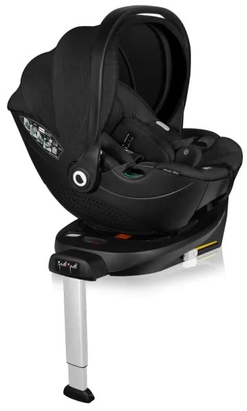 Lionelo - MOXIE SET i-Size forgatható autós gyerekülés alapzattal 40-87 cm Black Carbon