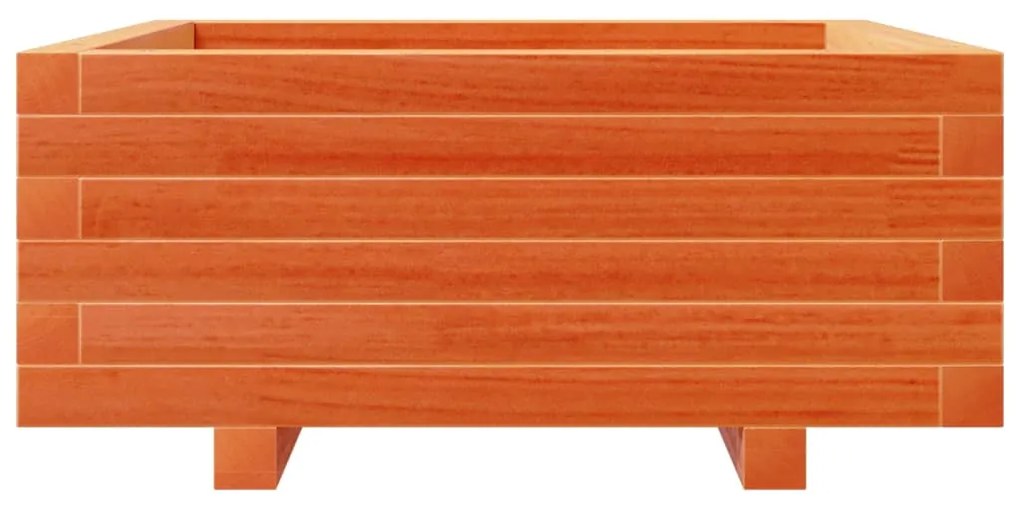 vidaXL viaszbarna tömör fenyőfa kerti virágláda 60 x 60 x 26,5 cm