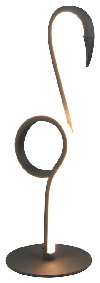 Fekete LED asztali lámpa (magasság 35 cm) Ingo – Reality