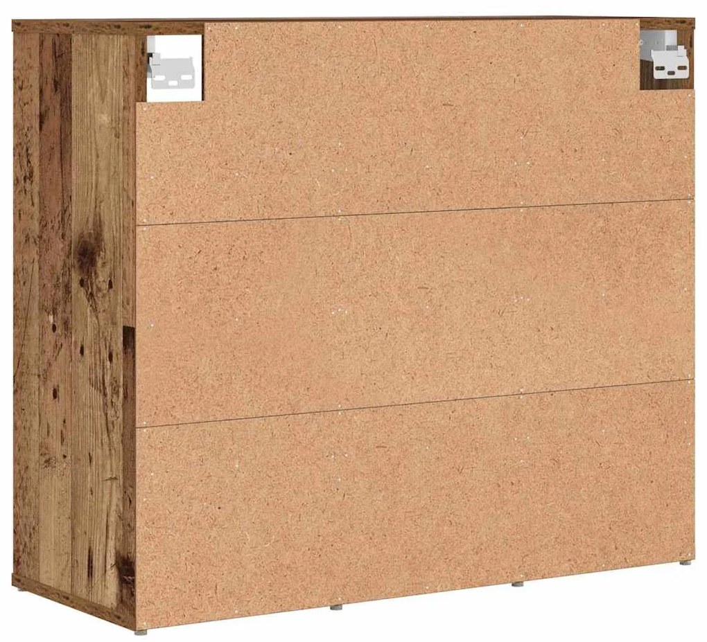 Cipősszekrény polcokkal Régi fa 77.5 x 30 x 67 cm Faanyag
