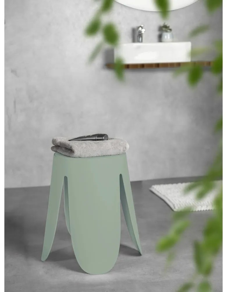 Zsályaszínű műanyag rakásolható ülőke Comiso – Wenko